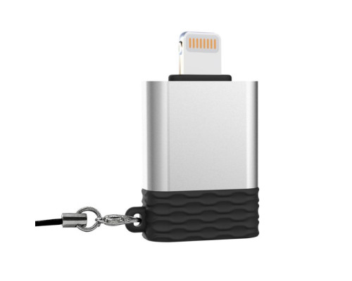 Перехідник OTG XO NB186 Lightning to USB2.0 silver