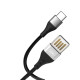 Кабель USB XO NB188 Type-C 2.4A black TPS-2710000225959