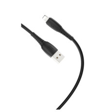 Кабель USB XO NB-P163 Lightning Quick Charge 2.4A black TPS-2710000226338