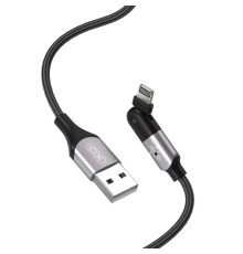 Кабель USB XO NB176 Lightning Quick Charge 2.4A 1.2м black TPS-2710000226369