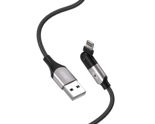 Кабель USB XO NB176 Lightning Quick Charge 2.4A 1.2м black TPS-2710000226369