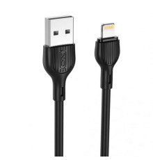 Кабель USB XO NB200 Lightning Quick Charge 2.1A black TPS-2710000226352