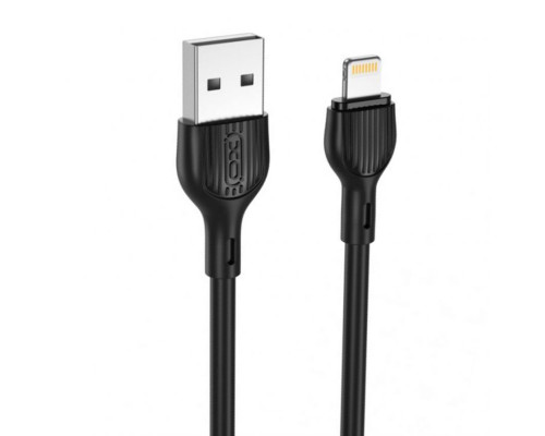 Кабель USB XO NB200 Lightning Quick Charge 2.1A black