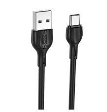 Кабель USB XO NB200 Type-C Quick Charge 2.1A black TPS-2710000226390