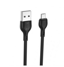 Кабель USB XO NB200 Micro Quick Charge 2.1A black TPS-2710000226406