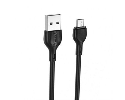 Кабель USB XO NB200 Micro Quick Charge 2.1A black