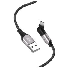 Кабель USB XO NB176 Micro Quick Charge 2.4A 1.2м black TPS-2710000226437