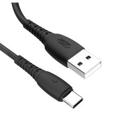 Кабель USB XO NB-P163 Type-C Quick Charge 2.4A black TPS-2710000226468