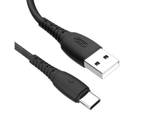Кабель USB XO NB-P163 Type-C Quick Charge 2.4A black