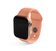 Ремінець для Apple Watch Sport Band силіконовий 38/40мм S/M peach dark / темно-персиковий (42) TPS-2710000226512