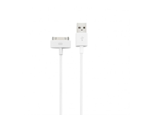 Кабель USB WALKER C115 iPhone 4 white (тех.пак)