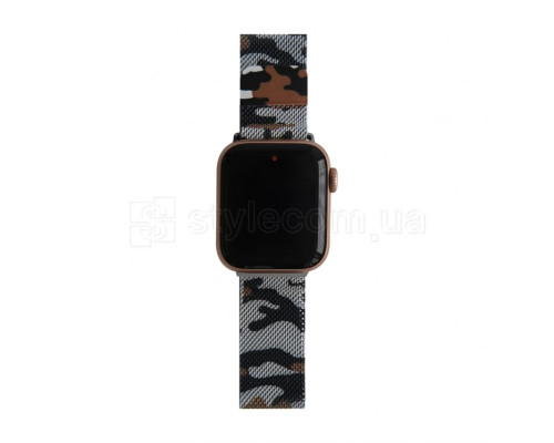 Ремінець для Apple Watch міланська петля 38/40мм old camo brown / коричневий камуфляж (51)