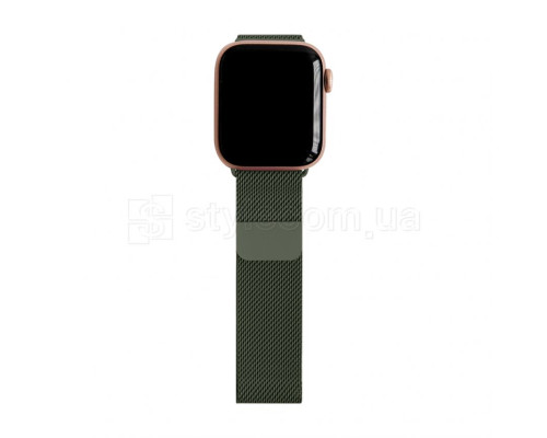 Ремінець для Apple Watch міланська петля 38/40мм olive green / оливковий (6)