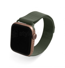 Ремінець для Apple Watch міланська петля 38/40мм olive green / оливковий (6)