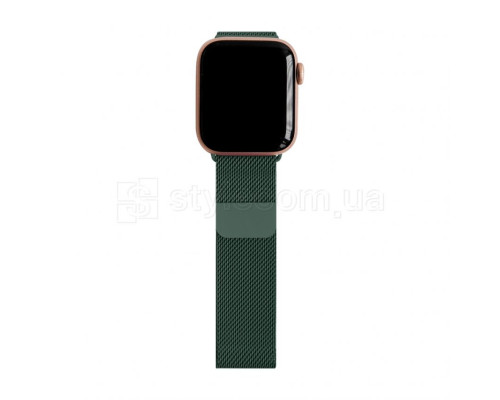 Ремінець для Apple Watch міланська петля 38/40мм dark green / темно-зелений (5)