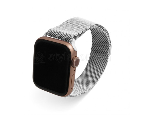 Ремінець для Apple Watch міланська петля 38/40мм light grey / світло-сірий (34) TPS-2710000227267