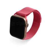 Ремінець для Apple Watch міланська петля 42/44мм liquid red / світло-червоний (29) TPS-2710000227403