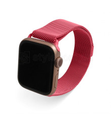 Ремінець Apple Watch міланська петля 42/44мм liquid red / світло-червоний (29)