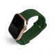 Ремінець для Apple Watch Sport Band рифлений 38/40мм S/M military green / військовий зелений (12)