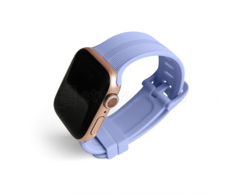 Ремінець для Apple Watch Sport Band рифлений 38/40мм S/M purple / бузковий (5)