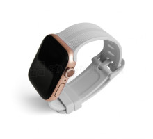 Ремінець для Apple Watch Sport Band рифлений 38/40мм S/M light grey / світло-сірий (1) TPS-2710000227885