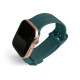 Ремінець для Apple Watch Sport Band рифлений 38/40мм S/M dark green / сіро-зелений(14) TPS-2710000227915