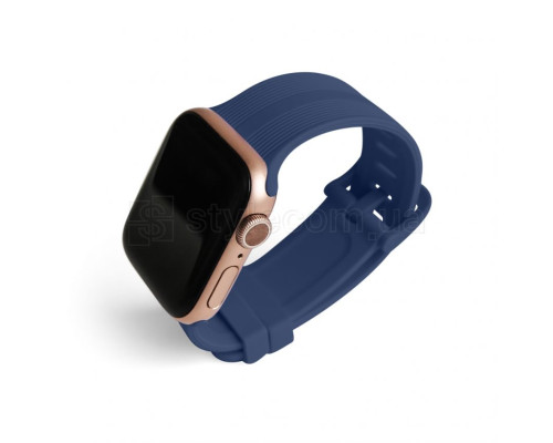 Ремінець для Apple Watch Sport Band рифлений 38/40мм S/M midnight blue / опівнічний-синій (11)