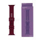 Ремінець для Apple Watch Sport Band рифлений 42/44мм S/M purple red / вишневий (10) TPS-2710000227946