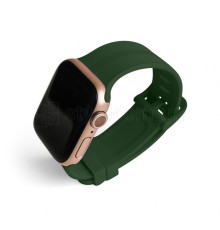 Ремінець для Apple Watch Sport Band рифлений 42/44мм S/M military green / військовий зелений (12) TPS-2710000227953