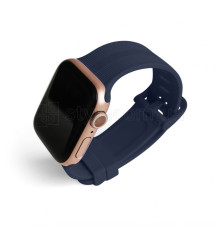 Ремінець для Apple Watch Sport Band рифлений 42/44мм S/M dark blue / темно-синій (4)