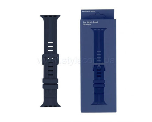 Ремінець для Apple Watch Sport Band рифлений 42/44мм S/M dark blue / темно-синій (4) TPS-2710000227960