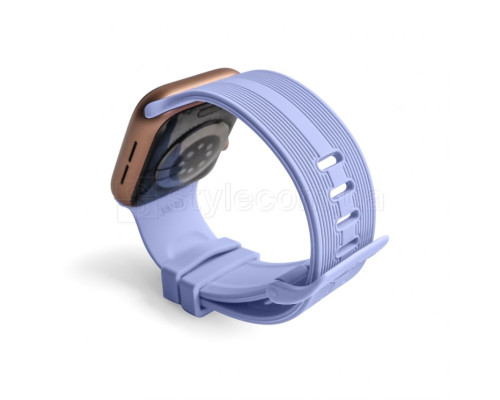 Ремінець для Apple Watch Sport Band рифлений 42/44мм S/M purple / бузковий (5) TPS-2710000227984