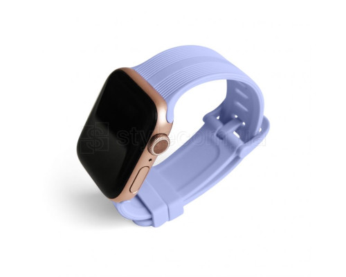 Ремінець для Apple Watch Sport Band рифлений 42/44мм S/M purple / бузковий (5) TPS-2710000227984