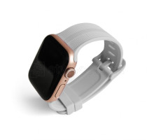 Ремінець для Apple Watch Sport Band рифлений 42/44мм S/M light grey / світло-сірий (1)