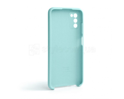 Чохол Original Silicone для Samsung Galaxy A03s/A037 (2021) turquoise (17)