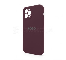 Чохол Full Silicone Case для Apple iPhone 12 Pro maroon (42) закрита камера TPS-2710000228684