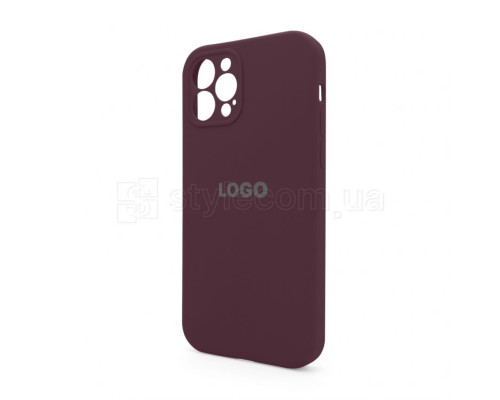 Чохол Full Silicone Case для Apple iPhone 12 Pro maroon (42) закрита камера TPS-2710000228684