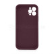 Чохол Full Silicone Case для Apple iPhone 12 Pro maroon (42) закрита камера TPS-2710000228684