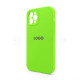 Чохол Full Silicone Case для Apple iPhone 12 Pro shiny green (40) закрита камера