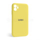 Чохол Full Silicone Case для Apple iPhone 12 yellow (04) закрита камера TPS-2710000228363