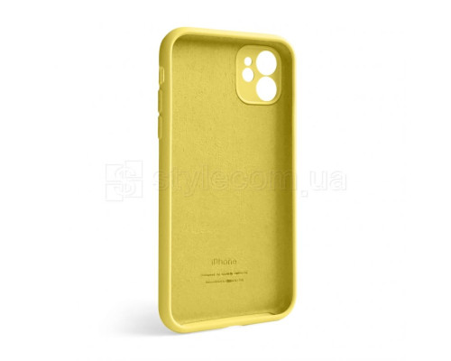 Чохол Full Silicone Case для Apple iPhone 12 yellow (04) закрита камера TPS-2710000228363