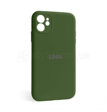 Чохол Full Silicone Case для Apple iPhone 12 army green (45) закрита камера