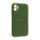 Чохол Full Silicone Case для Apple iPhone 12 army green (45) закрита камера TPS-2710000228370