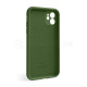 Чохол Full Silicone Case для Apple iPhone 12 army green (45) закрита камера TPS-2710000228370