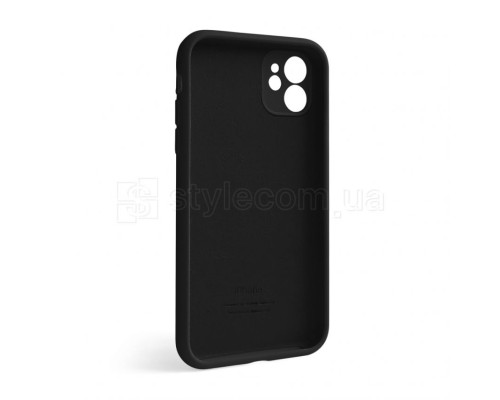 Чохол Full Silicone Case для Apple iPhone 12 black (18) закрита камера TPS-2710000228387