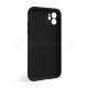 Чохол Full Silicone Case для Apple iPhone 12 black (18) закрита камера TPS-2710000228387