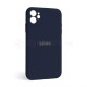 Чохол Full Silicone Case для Apple iPhone 12 dark blue (08) закрита камера TPS-2710000228417