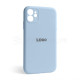 Чохол Full Silicone Case для Apple iPhone 12 light blue (05) закрита камера TPS-2710000228448