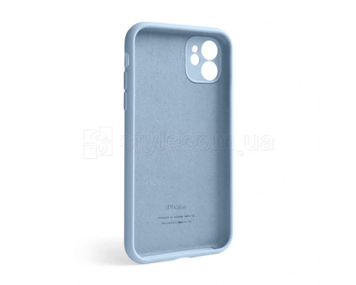 Чохол Full Silicone Case для Apple iPhone 12 light blue (05) закрита камера TPS-2710000228448