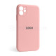 Чохол Full Silicone Case для Apple iPhone 12 light pink (12) закрита камера TPS-2710000228455